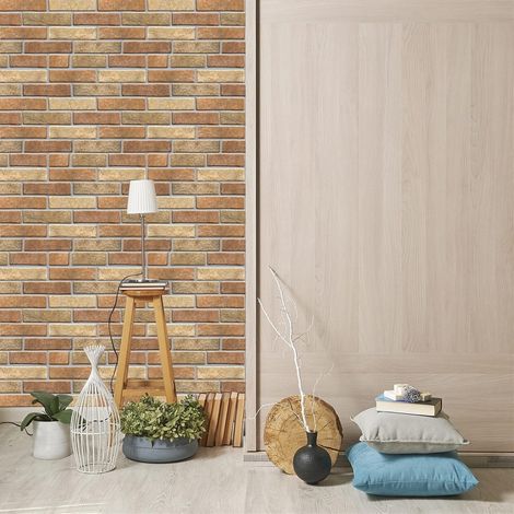 LZBARGON 10 3D Self-Adhesive Stone-Effect Wall Panels – Cuttable Wallpaper Ideal for Living Rooms, Bedrooms, Offices, and Hotels (1/5)