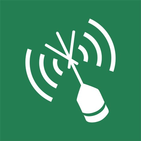 Pannello adesivo ISO 7010 "Radioboa di localizzazione (EPIRB) automatica" - E052