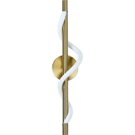 Moderne, goldene, vertikale Stabwandleuchte mit 12-W-LED und variabler Farbtemperatur, Modell MELECA Light Prestige (1/5)