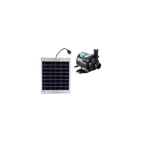 10-W-Elektropumpen-Set für Fischteiche, 12-V-bürstenloses Solarpanel, Gartendekoration, Springbrunnen, Aquarium, Mini-Solarwasserpumpe – Crezuo (1/4)