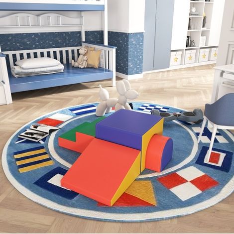 Circuito de psicomotricidad 150x50x39 cm de polipiel multicolor, 4 módulos – MEUBLIV (1/5)