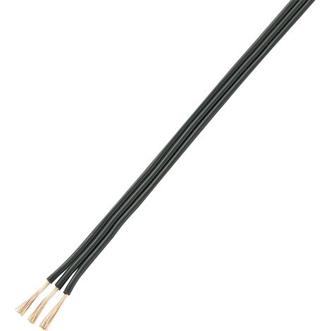 TRU COMPONENTS 1566991 Litze  3 x 0.75 mm² Schwarz 20 m