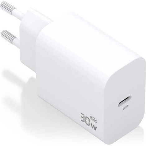 CARGADOR AISENS GAN 30W 1XUSB-C PD3.0 WEISS