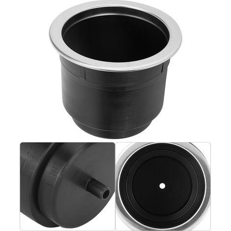 Support de gobelet en acier inoxydable pour bateaux et camping-cars, noir (1/5)