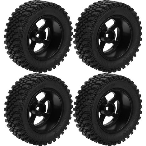 Ersatzteile für Metallfelgen und Gummireifen für MN86 1/12 RC-Auto (schwarz) (1/5)