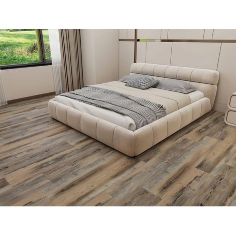 Sol PVC - Lames PVC clipsable avec sous couche intégrée- GARANTIE 20 ans -Ep. 5,5 mm- Imitation Pin vieilli - Dimensions L 122 cm x l 23 cm (1/5)