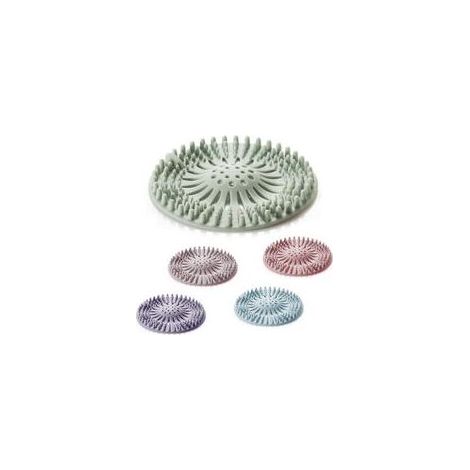 5 Pièces Couvercles de Drain de Douche, Filtre Attrape Cheveux Douche Silicone Tube Drainer Attrape Cheveux Bouchon avec Ventouse pour Cuisine Salle de Bain (1/4)