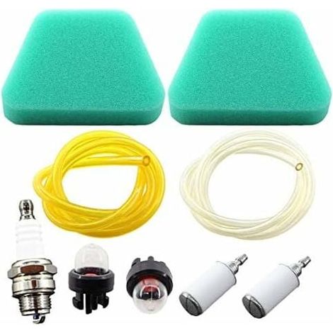 Filtre À Air - Filtre À Carburant - Pompe D'Amorçage - Tuyau De Carburant 2 5 X 5 Mm Et 2 X 3 5 Mm - Pour Débroussailleuse Tondeuse Et Tronçonneuse - Lot De 10 Pièces (1/5)