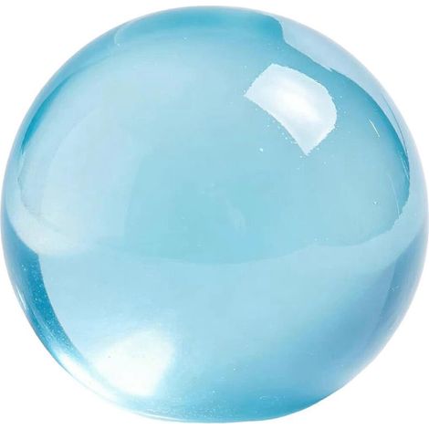 Balle anti-stress à l'huile de coco, texture lisse, pour la thérapie des mains, pour femmes et hommes, bleue (1/5)