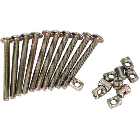 Möbelverbindungsbolzen-Schrauben-Zylindermutter-Set Kohlenstoffstahl (60 mm)