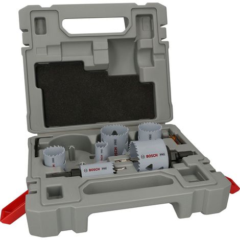 Ensemble de scies à trous multi-matériaux PRO, 22-64 mm, 12 pièces (1/4)