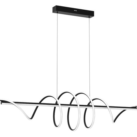 LAMPADA A SOSPENSIONE TWIST NERA 90W LED (1/4)