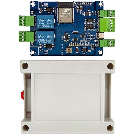 Module relais bidirectionnel ESP32 RS485 Modbus Wifi Bluetooth avec isolation par optocoupleur et boîtier, alimentation CC 7-24 V. (1/5)