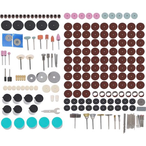 Ensemble de 375 outils rotatifs pour meuleuse électrique multifonction, accessoires de meulage, de ponçage et de perçage (1/5)