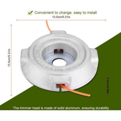 Tete De Debroussailleuse - Aluminium - Alésage 25.4 Mm - Pour Fil Nylon - Universelle - 1 Piece (1/3)