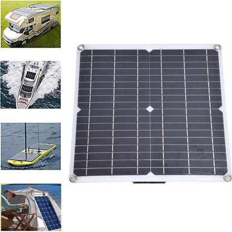 35-W-monokristallines Silizium-Solarpanel, 12-V-Flex-Akkupanel, Autoladegerät, Solarpanel mit zwei USB-Anschlüssen für den Außenbereich (1/5)