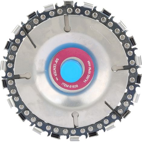 4-Zoll-Winkelschleiferscheibe, rot, 22-Zahn-Schleifscheibe, Holzschnitzsäge (100 mm) (1/5)
