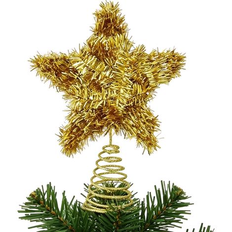 CCYKXA Weihnachtsstern am Baum, Vintage-Lichterstern-Dekoration, Weihnachtsbaumschmuck für Zuhause, Büro, Weihnachtsfeier, Kamin, Fenster, Tür (1/5)