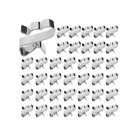 100 colliers de serrage pour câbles de panneaux solaires en acier inoxydable, sans perçage, 22,5 x 6,2 mm-AquaForge (1/5)