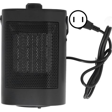 Radiateur électrique 1500W oscillant pour bureau chambre PTC céramique chauffage rapide intérieur prise US 110V (1/5)