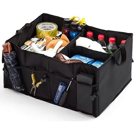 1 sac de voyage compatible avec le coffre, pliable. Sac de voyage compatible grande capacité, compatible avec les sièges avant et arrière. Sac de voyage compatible en tissu Oxford épais, compatible av (1/5)