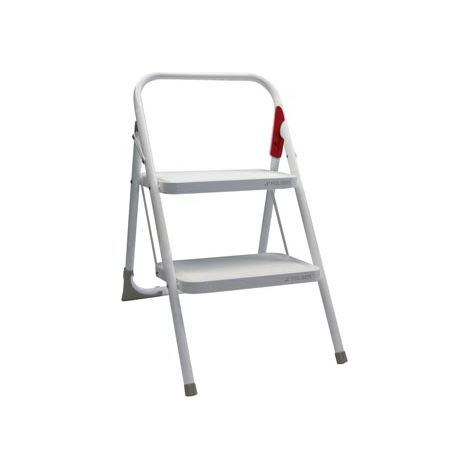 TABURETE DOMESTICO PLEGABLE M10 2 PELDAÑOS BLANCO - MET003 BLANCO