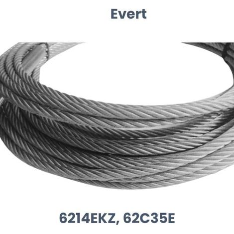 Repuesto Evert: Cable de polipasto de acero Evert 6214EKZ, 62C35E (1/5)