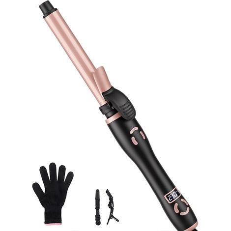 Boucleur a Cheveux Fer a Boucler Automatique - Fer à Friser Automatique Grandes Boucles 25 mm Beach Waves Bigoudi pour Cheveux Longs Anti-Brûlure Hair Curler Chauffage Rapide (1/5)