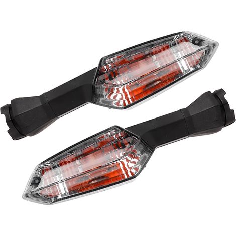 Clignotants LED Moto pour KAWASAKI Z250 Z750R, Feux Indicateurs Fumés Noirs, Kit de 4, Compatible Motard, Éclairage Puissant (1/5)