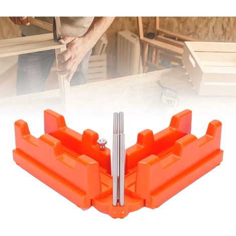 La scie à onglets 2 en 1 L21-orange, le rapporteur et l'instrument de mesure d'angle 85-180° sont adaptés à la rénovation domiciliaire et au travail du bois. (1/5)