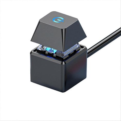 Bouton marche/arrêt carré pour lampe LED, câble d'extension noir de 2 m (1/5)