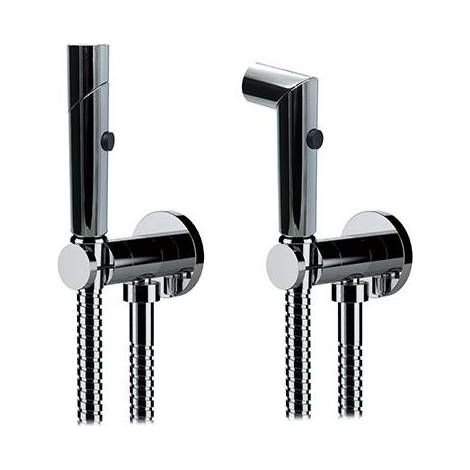 KIT DOCCETTA SHUT-OFF IDROSCOPINO DOPPIA FUNZIONE TONDA Misura: Cromo