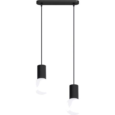 Lampade a sospensione Halo nero 33.5x120x6cm Sollux (1/5)