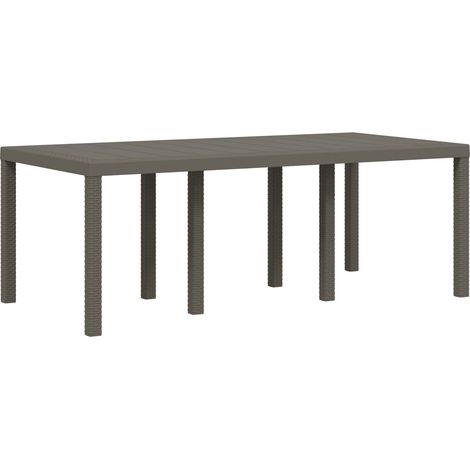 Maison Exclusive - Set da Pranzo per Giardino 9 pz Grigio chiaro e Antracite PP (1/5)