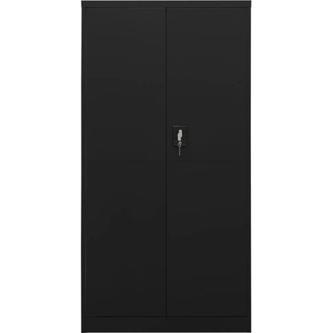Armoire à casiers Noir 90x40x180 Acier (1/5)