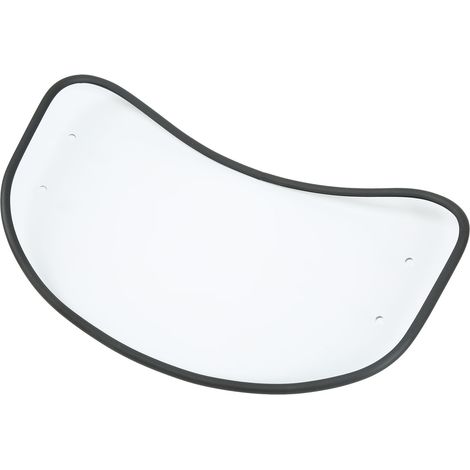 Pare-brise ovale moto transparent - Déflecteur d'air avant universel, écran pare-vent clair, protection garde-boue pour motocyclette (1/5)