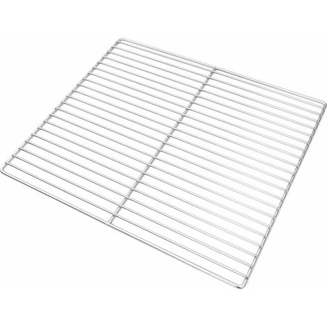 Grille de barbecue Argenté 45 x 40 cm Acier inoxydable