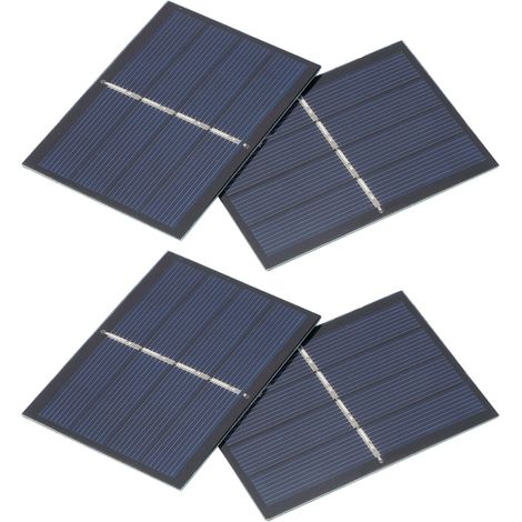 Système de panneaux solaires DIY (4 modules) 0,65 W 2 V pour lampe jouet solaire et charge de batterie (60 x 80 mm) (1/5)