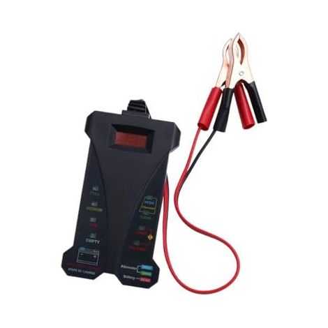 Digitaler Autobatterietester mit Farb-LCD-Bildschirm, Ladeanalysator und Spannungsdetektor, Überspannungsschutz, tragbares Diagnosegerät für Autos - (1/5)
