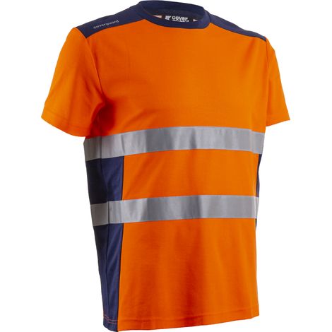 Maglietta da lavoro a maniche corte ad alta visibilità NEKKI - Arancione Fluo XL - 52/54 (1/2)