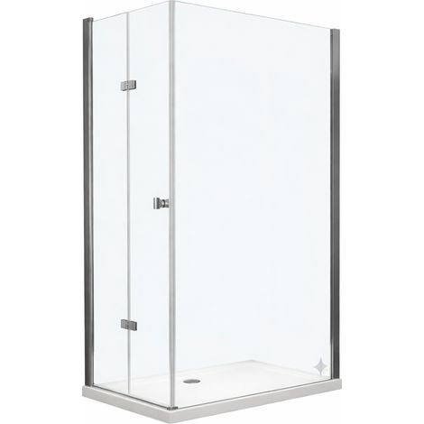 BuyLando Cornelia 100x80x195 cm Eck Duschkabine Klarglas