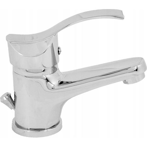 Grifo de lavabo independiente Argo cromado con tapón. (1/3)