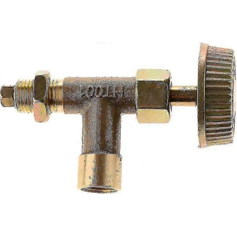 Régulateur marche/arrêt pour propane, vanne à aiguille haute pression, adaptateur en laiton réglable compatible avec les raccords de gaz, régulateur marche/arrêt WHBYV de haute qualité (1/4)