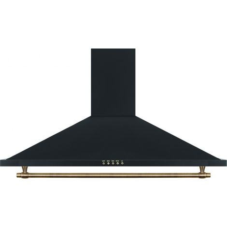 Vitrokitchen CD951R - Campana Chimenea Ancho 90 Cm Negra (1/2)