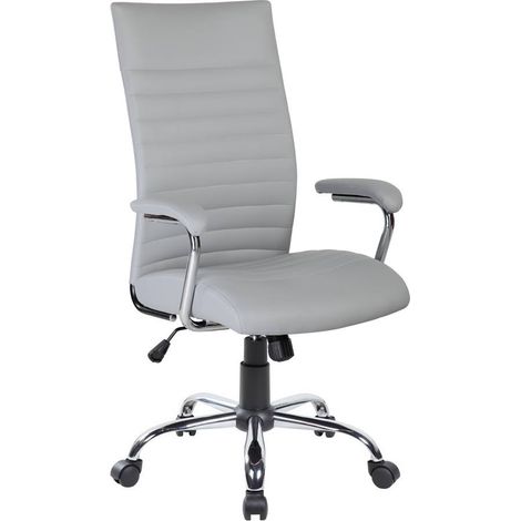 Silla con Ruedas - Sillón de Oficina Gris