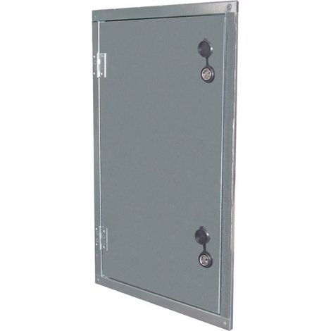 Sportello contatore gas resistente all'acqua in lamiera zincata h60 l40
