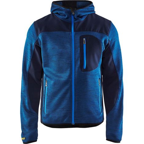 Veste tricotée à capuche homme BLAKLADER 4930 - Bleu foncé / Bleu foncé - M (1/10)