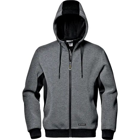 SIR SAFETY SYSTEM SCUBA Veste de travail à capuche et poches zippées gris noir Taille 3XL