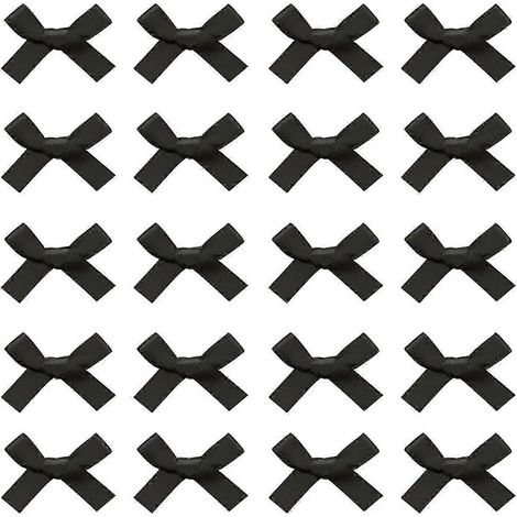 Lot de 20 épingles à cheveux décoratives pour fille, avec nœud papillon et dents intérieures résistantes. Pince à cheveux décorative pour frange et nœud papillon.-Black (1/5)