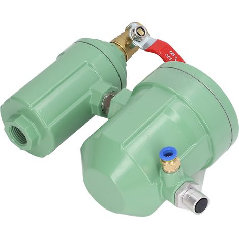 Automatische Schwimmerventil-Entlüftung für Luftkompressor, Wasserabscheider mit Filter, Tankablassventil, G1/2 Einlass, G1/4 Auslass. (1/5)
